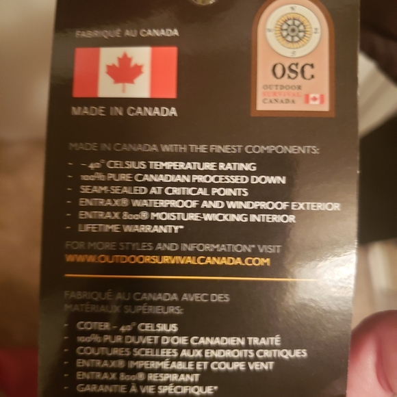 Outdoor Survival Canada jacket - Picture 3 of 3